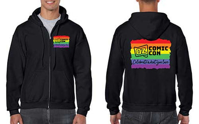 Oz Comic-Con Celebrate Pride Hoodie - Unisex Style