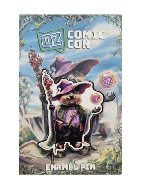 Oz Comic-Con Enamel Pin - Quokka Wizard