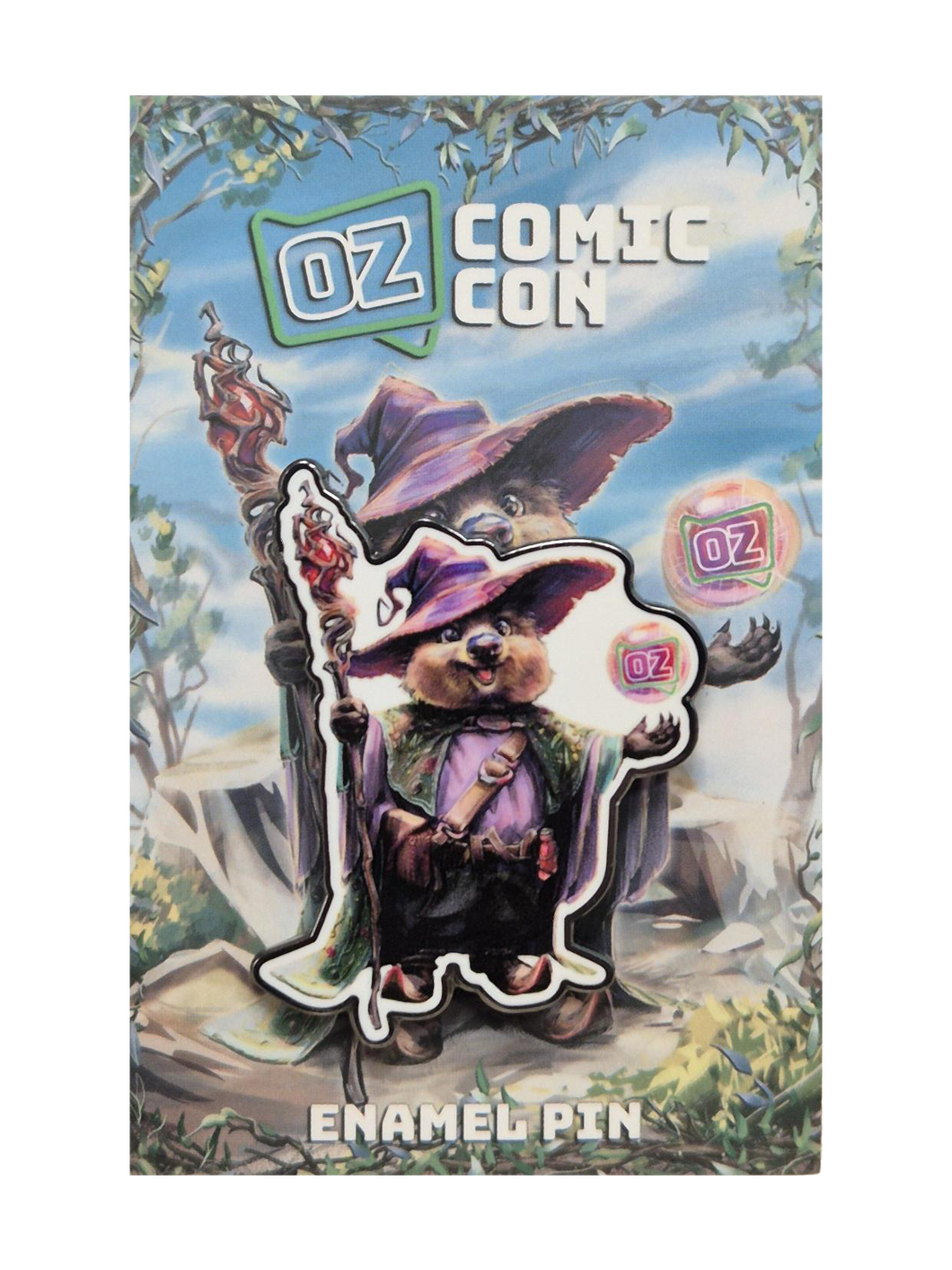 Oz Comic-Con Enamel Pin - Quokka Wizard