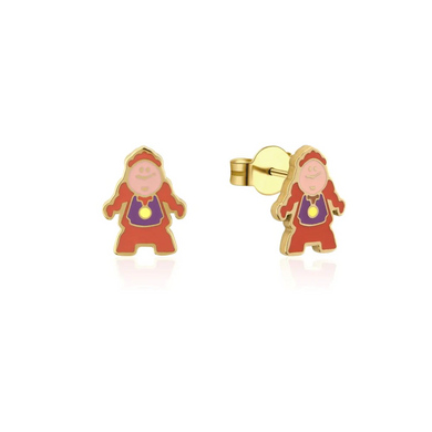 Disney Beauty and the Beast Cogsworth Stud Earrings
