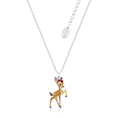 Bambi Crystal Necklace - Silver