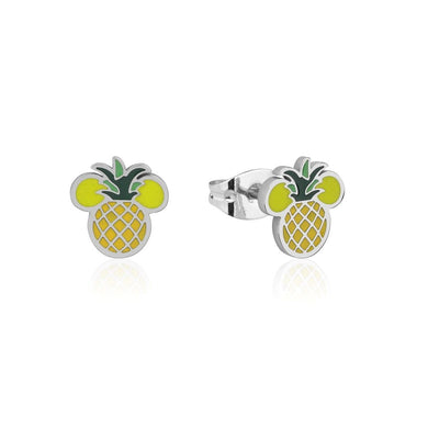 Disney Mickey Mouse Pineapple Enamel Stud Earrings