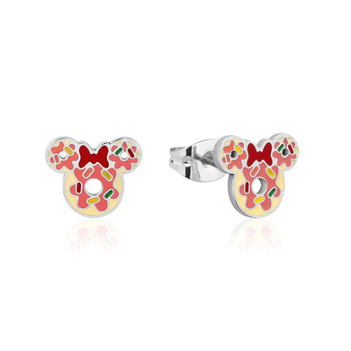 Disney Minnie Mouse Donut Enamel Stud Earrings