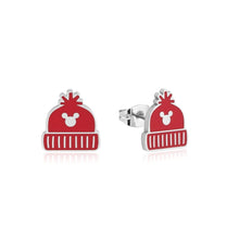 Disney Mickey Mouse Holiday Beanie Stud Earrings