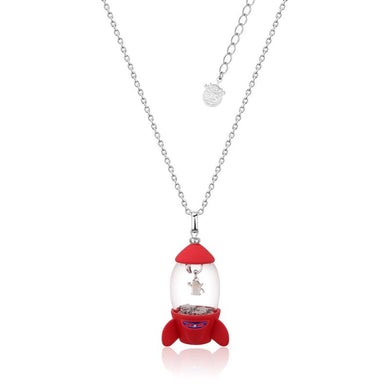 Disney Pixar Toy Story Pizza Planet Rocket Necklace - Silver