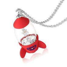 Disney Pixar Toy Story Pizza Planet Rocket Necklace - Silver