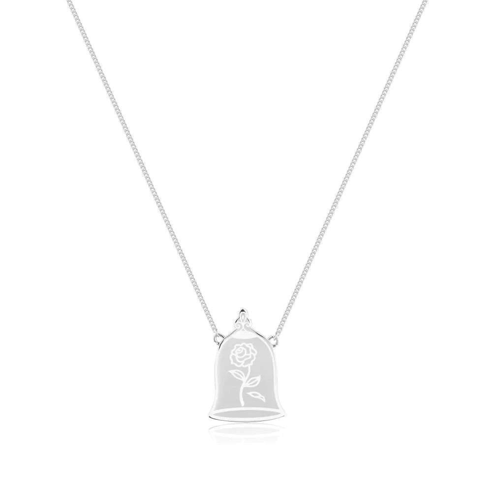 Disney Beauty and the Beast Enchanted Rose Necklace