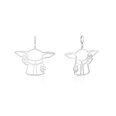 Star Wars Grogu Outline Drop Earrings