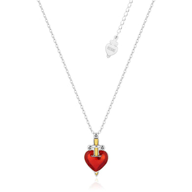 Disney Evil Queen Heart Dagger Necklace - Silver *ONLY 1 LEFT*