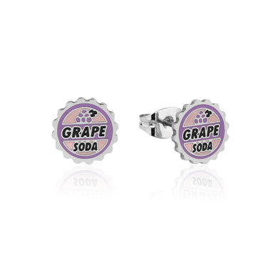 Disney Pixar Grape Soda Enamel Stud Earrings