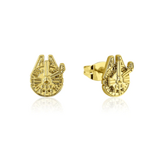 Star Wars Millennium Falcon Stud Earrings - Gold